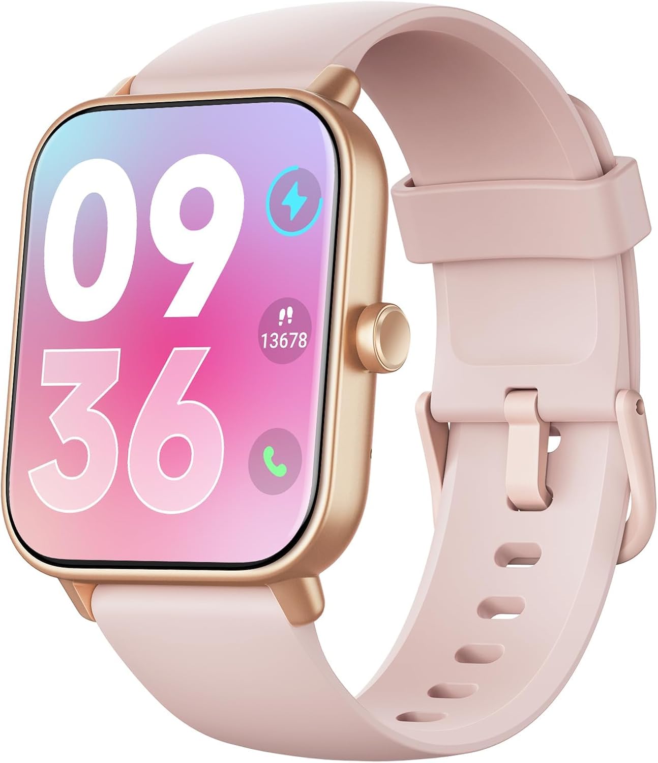 ENOMIR Smart watch for Women Men with Bluetooth Call,Smartwatch with Alexa Built-in,Heart Rate SpO2 Sleep Monitor,5ATM Waterproof,Step Calorie Activity Trackers and Smartwatches for iOS&Android Phones - Image 2