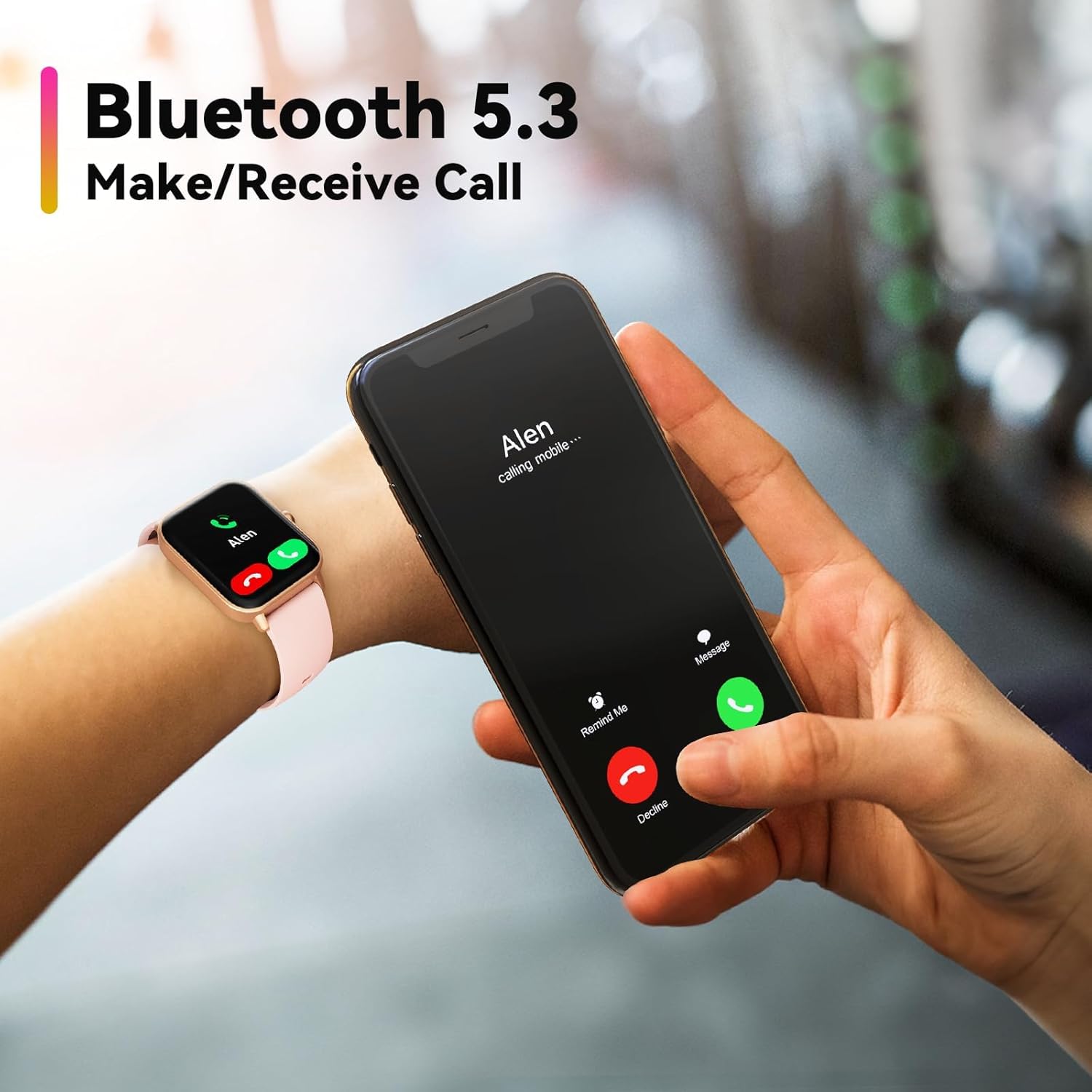 ENOMIR Smart watch for Women Men with Bluetooth Call,Smartwatch with Alexa Built-in,Heart Rate SpO2 Sleep Monitor,5ATM Waterproof,Step Calorie Activity Trackers and Smartwatches for iOS&Android Phones - Image 5